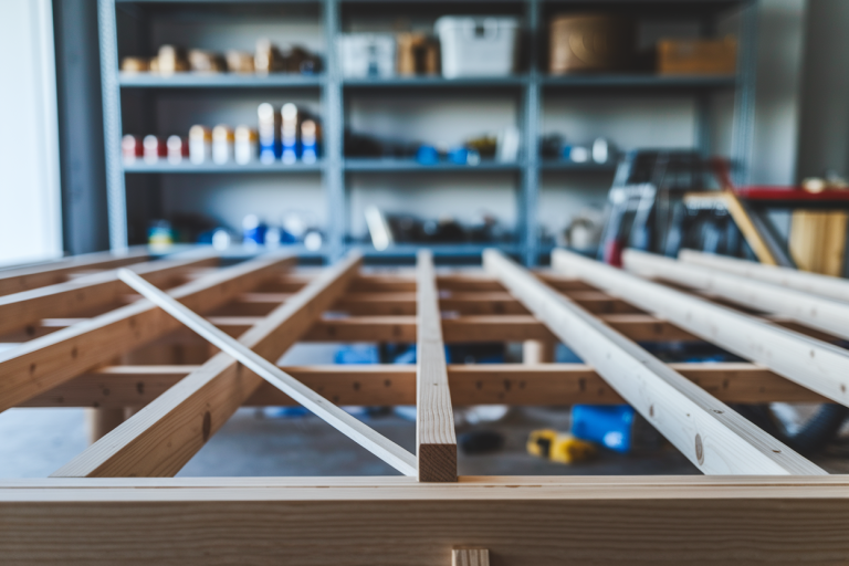 Plancher de Stockage dans un Garage : Comment Réaliser une Structure en Bois Solide
