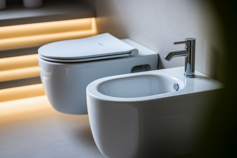 bidet-toilette-salle-bain-minimaliste-vegetation