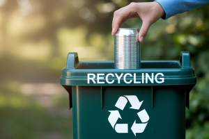 main-canette-poubelle-recyclage-vert