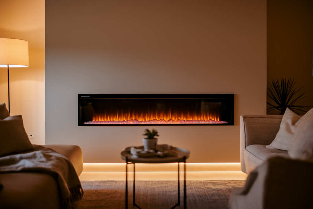 salon-moderne-cheminee-murale-electrique